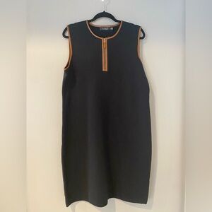 Ralph Lauren Black Dress with Tan Trim